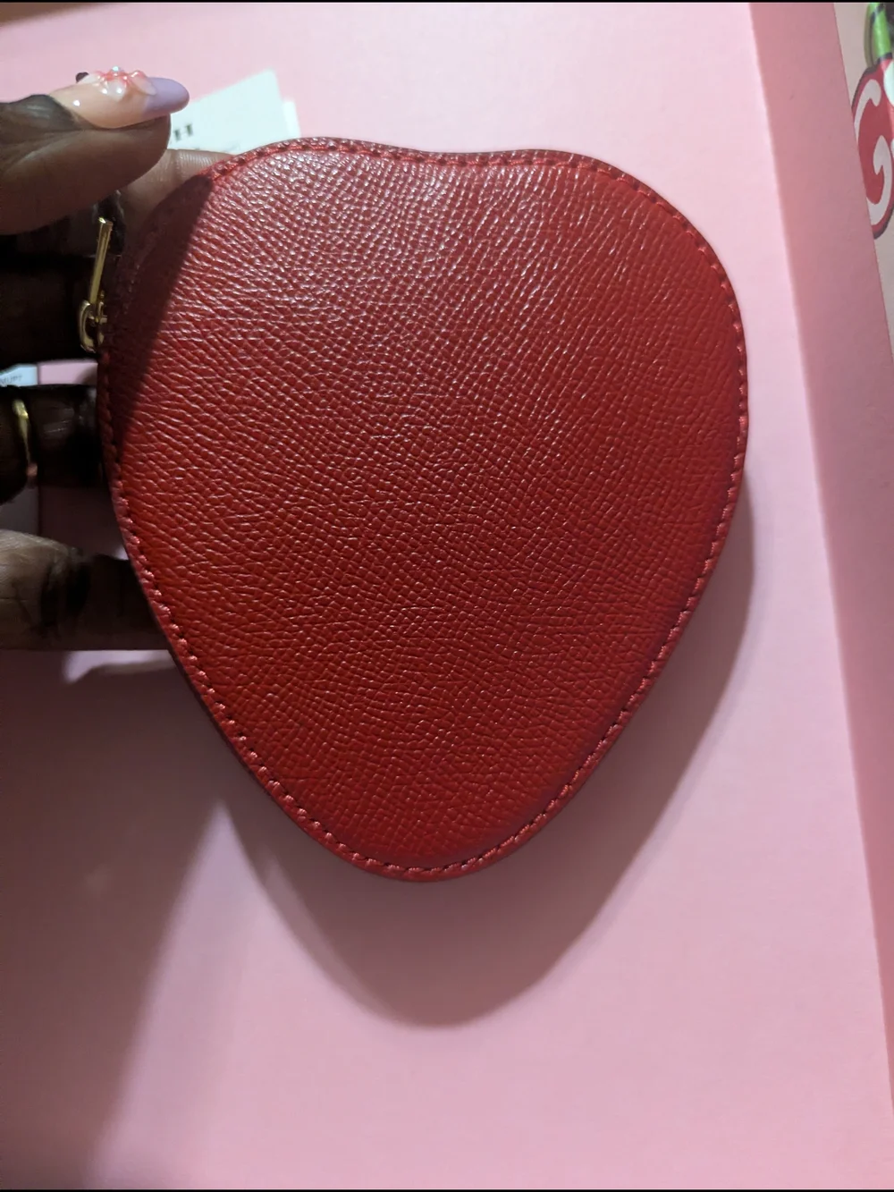 Coach Strawberry Coin Case - Red & Green - Picture 4 of 6
